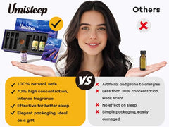UmiSleep lavender diffuser setup showing a calming aroma.