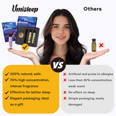 Umisleep sweet orange oil bottle enhances mood in aromatherapy.