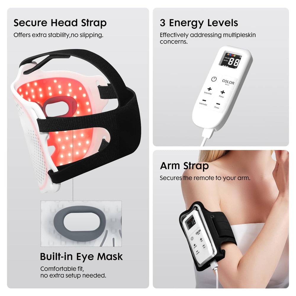 Umitec LED Face Mask white packaging emphasizes gift-ready presentation