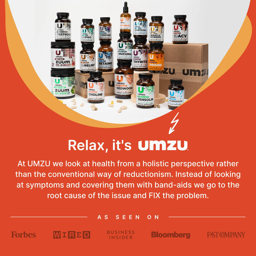 UMZU Ashwagandha in a morning routine setup for focus.