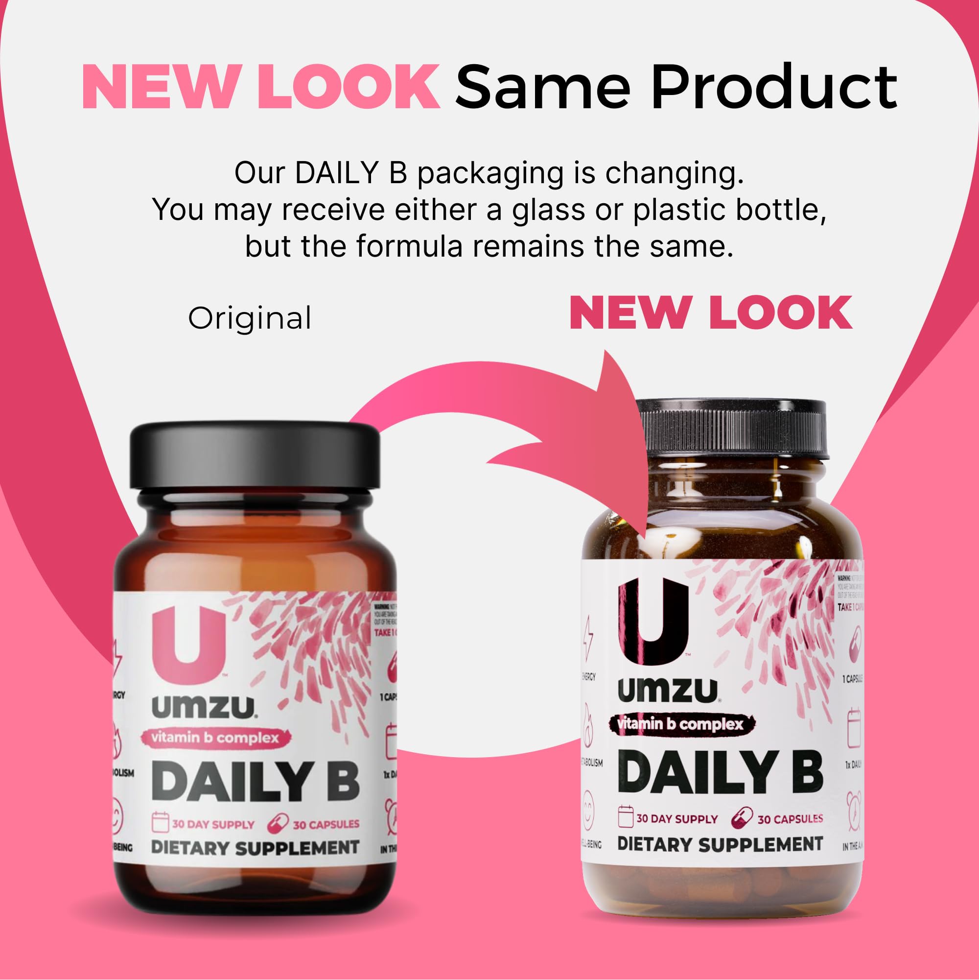 UMZU Daily B bottle close-up shows quality seal