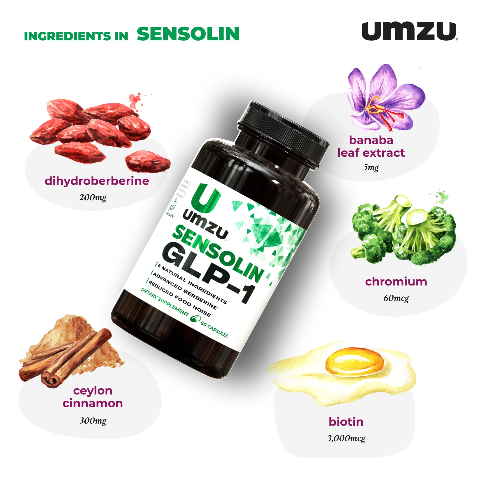 UMZU Sensolin bottle on desk in a wellness setup for daily use.