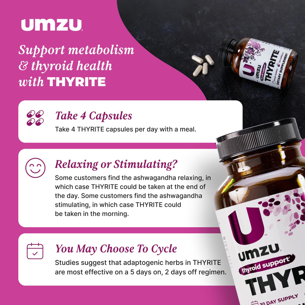 UMZU Thyrite dosing scoop illustrating simple daily intake