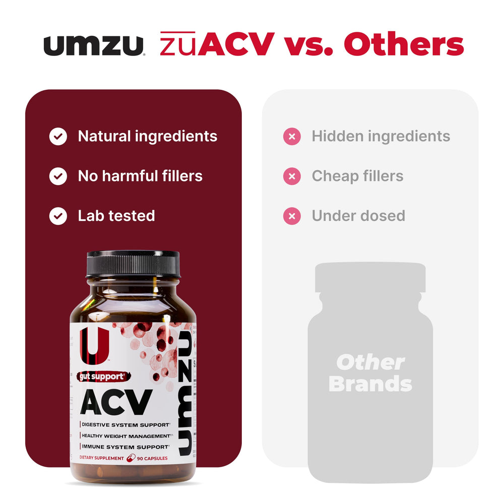 UMZU zuACV immunity support theme with capsule on natural light background