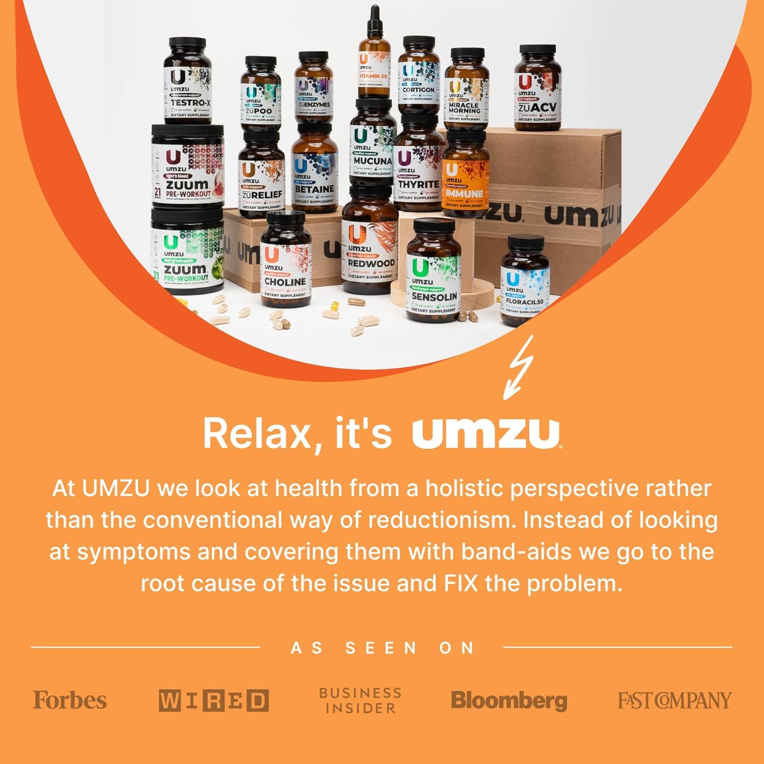 UMZU ZuBurn Energy bottle with plant background for an active lifestyle