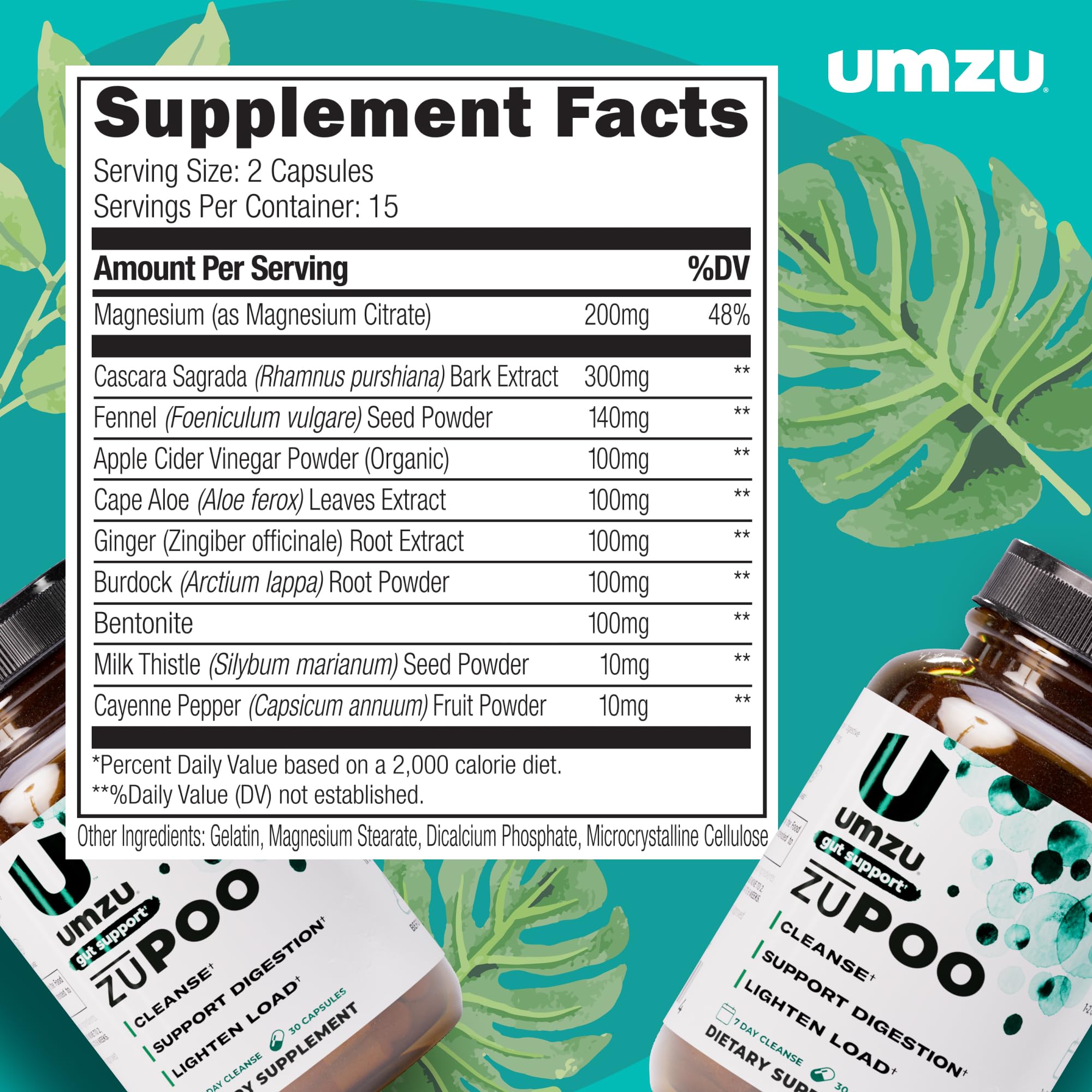UMZU zuPOO magnesium citrate ingredient for gentle digestion