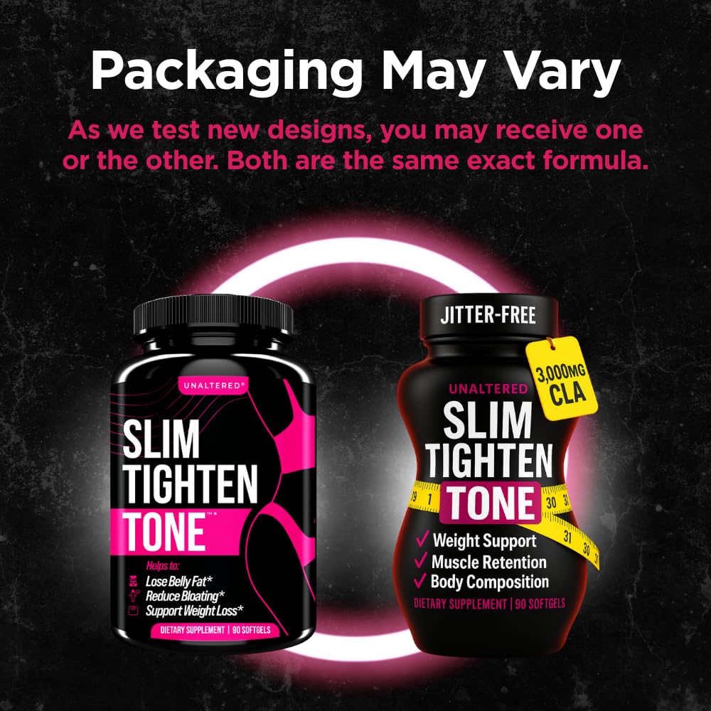 UNALTERED Belly Fat Burner capsules closeup highlights softgel capsules for gentle weight support.