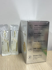 UNcena NAD+ liquid sachets open, ready for on-the-go use.
