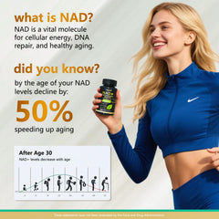 UNcena NAD label close-up highlighting NR and resveratrol ingredients for energy support