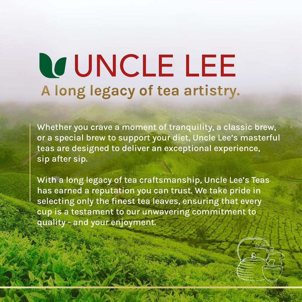 Iced glass of Uncle Lee's Senna Tea demonstrates versatile serving options.
