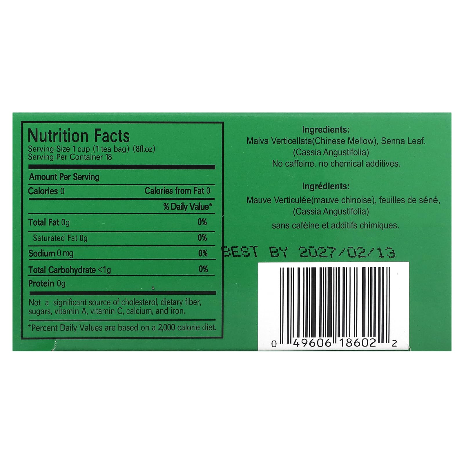 Uncle Lee's Tea Dieters packaging front, highlighting caffeine-free dieter-friendly beverage.