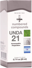 UNDA 21 Numbered Compounds bottle with dropper for precise dosing and easy storage