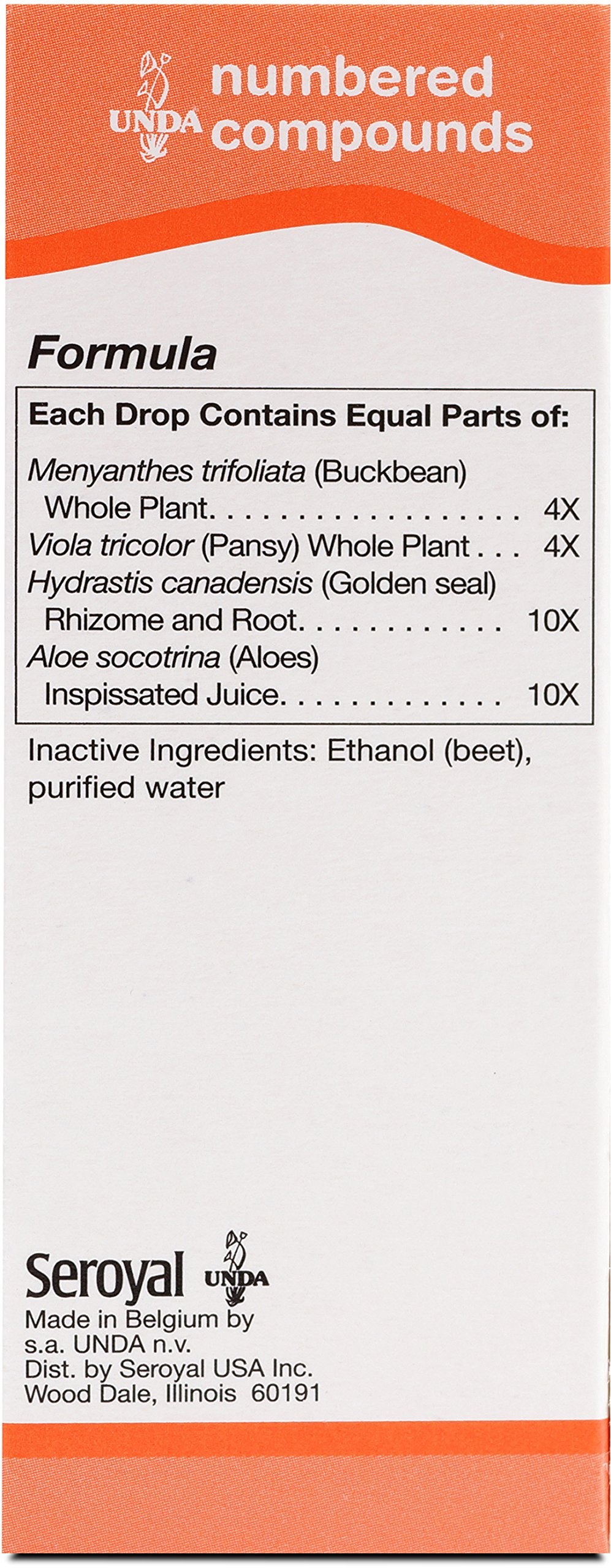 UNDA 212 Numbered Compounds bottle pour demonstrates easy dosing for daily wellness exploration
