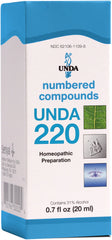 UNDA 220 Numbered Compounds bottle designed for precise dosing