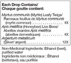 Close up of UNDA 26 Numbered Compounds label for traditional holistic use