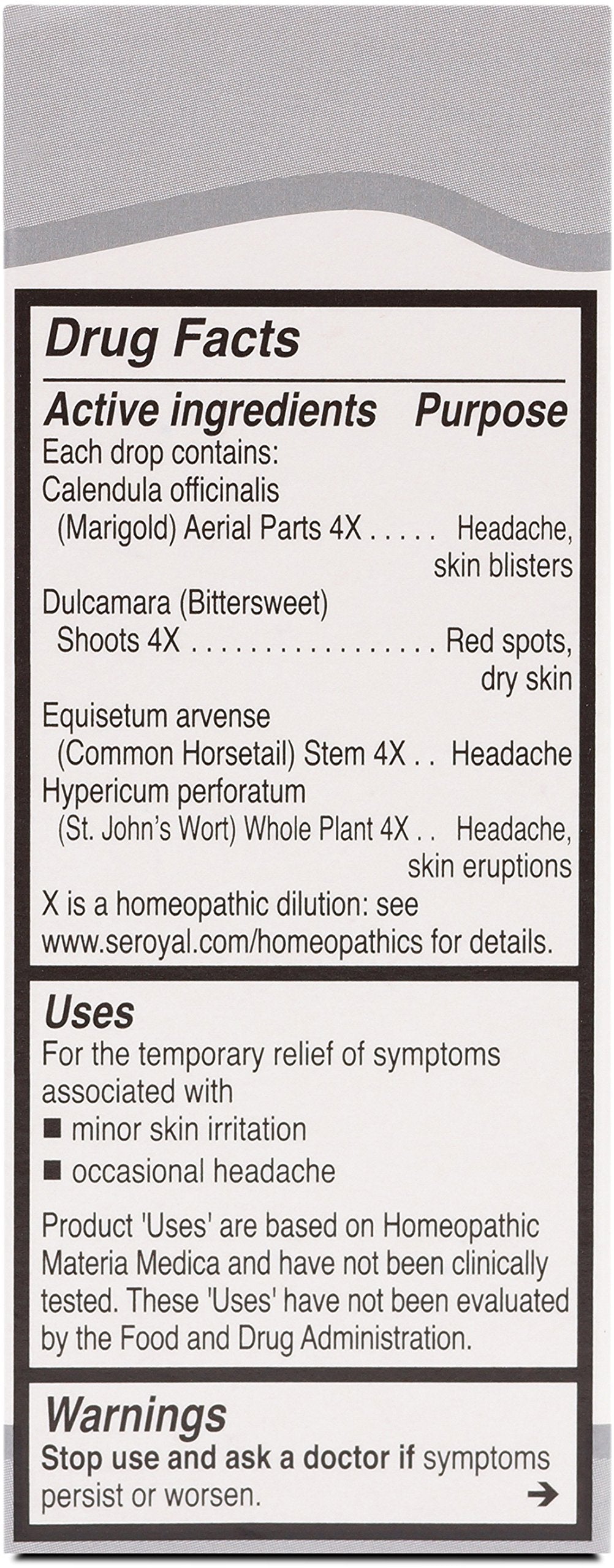 Close-up of UNDA 270 Numbered Compounds label showing biodynamic ingredients.