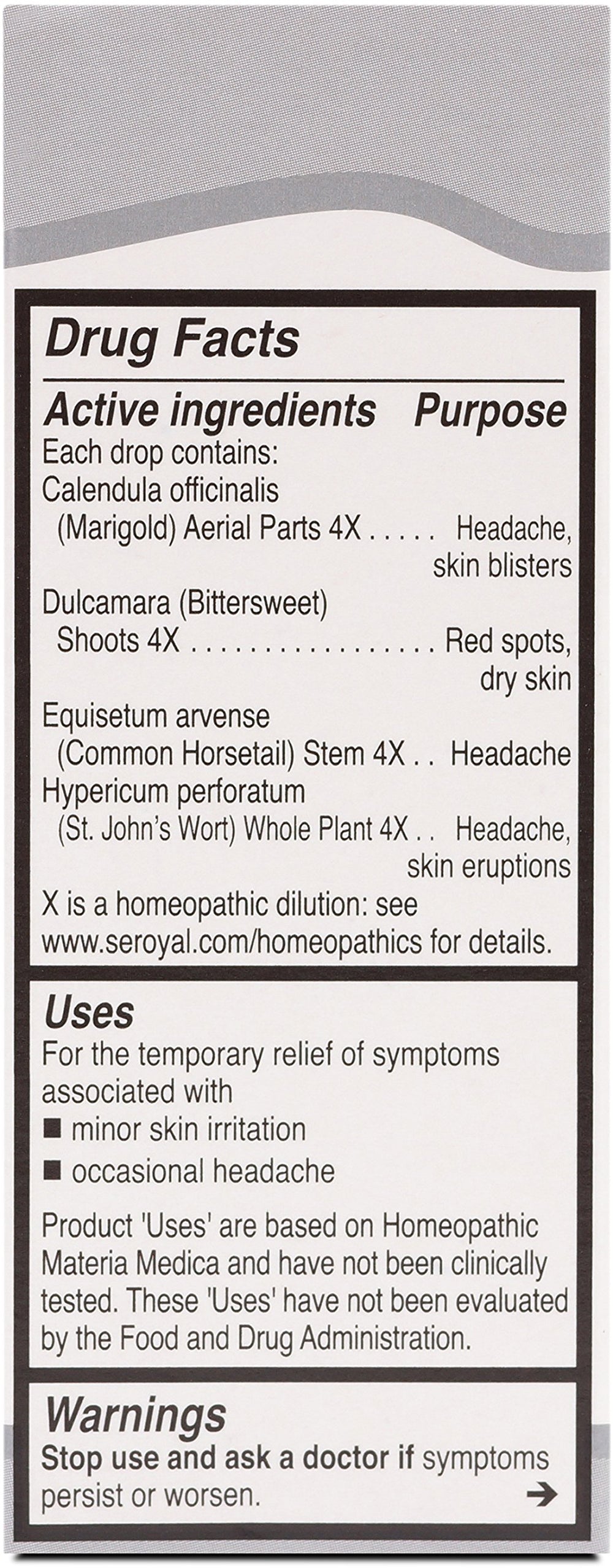 Close-up of UNDA 270 Numbered Compounds label showing biodynamic ingredients.