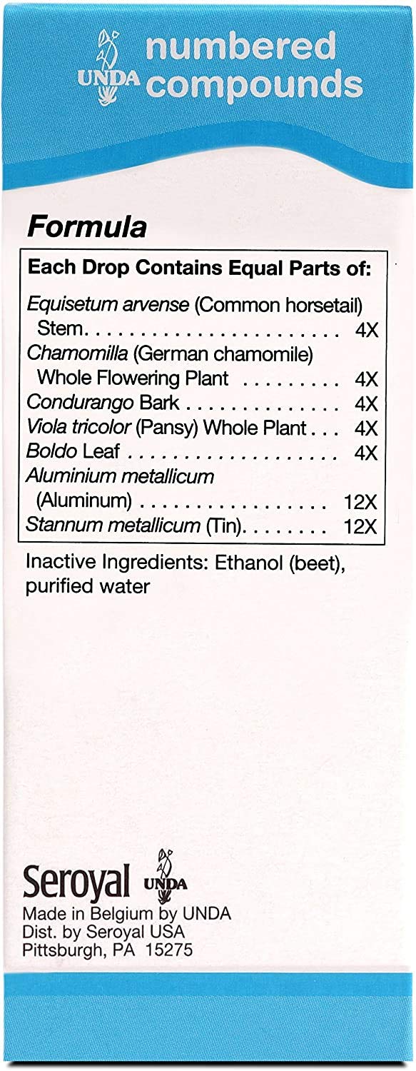UNDA 3 Numbered Compounds dropper demonstrates precise dosing for daily use