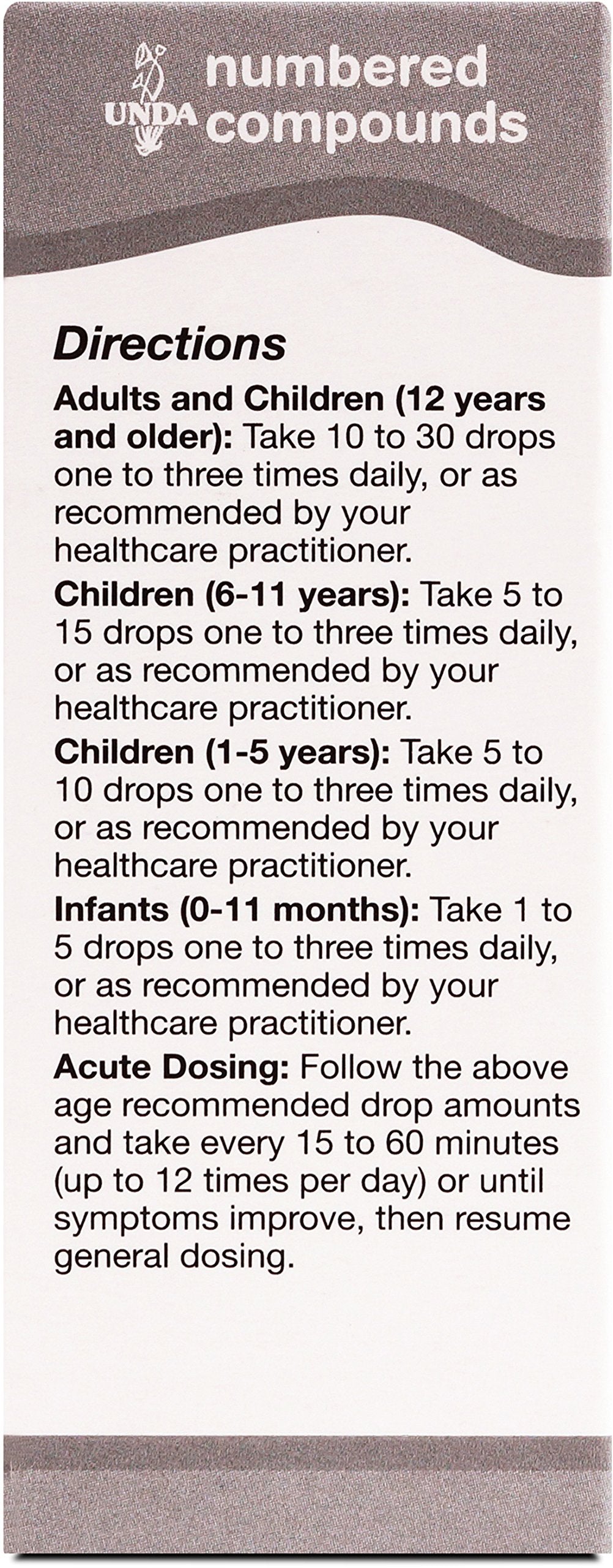 UNDA 31 Numbered Compounds packaging displayed as premium homeopathic remedy option