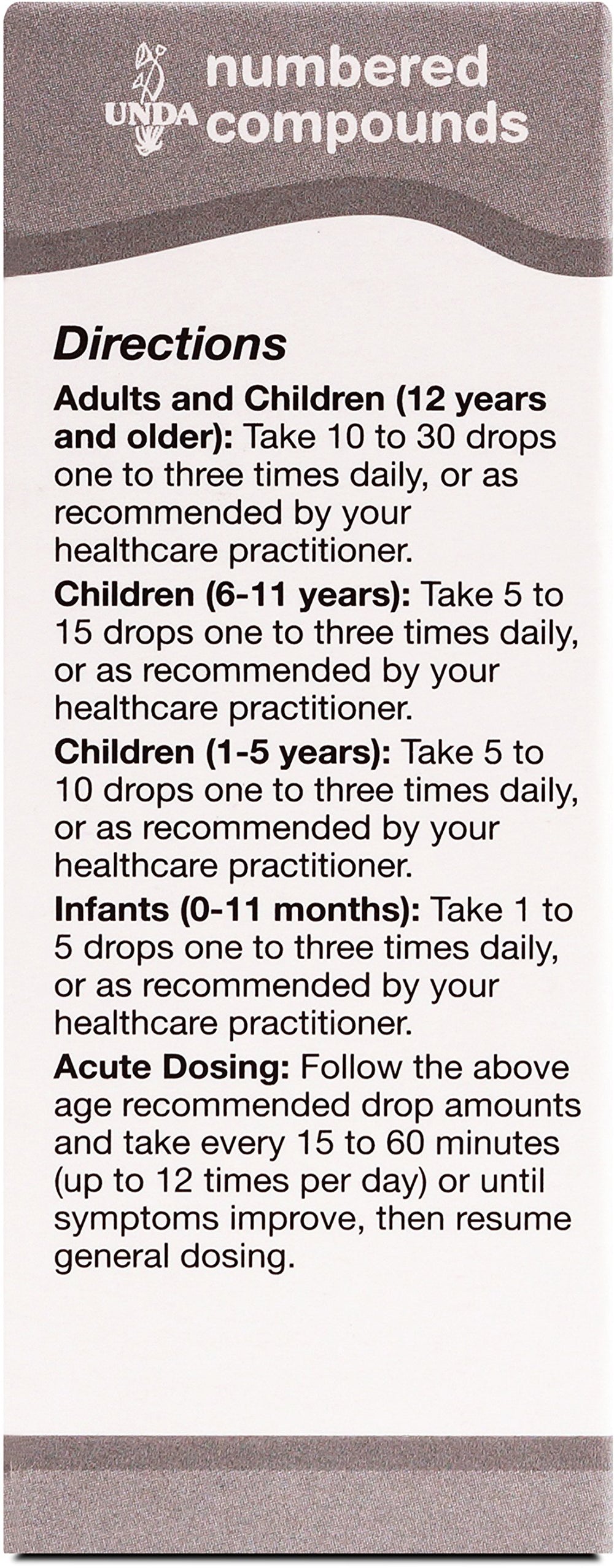 UNDA 31 Numbered Compounds packaging displayed as premium homeopathic remedy option