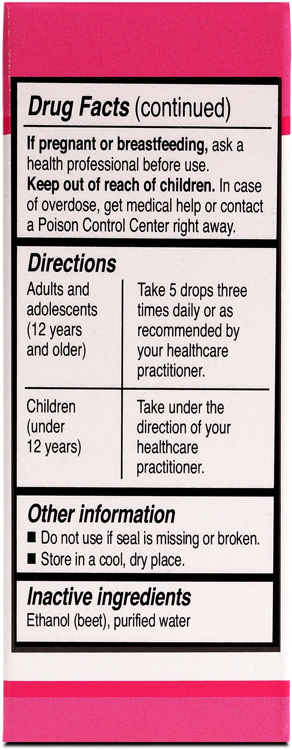 UNDA 36 Numbered Compounds label detail notes biodynamically grown herbs.