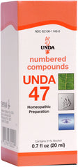 UNDA 47 Numbered Compounds bottle on a kitchen counter for daily wellbeing routines.