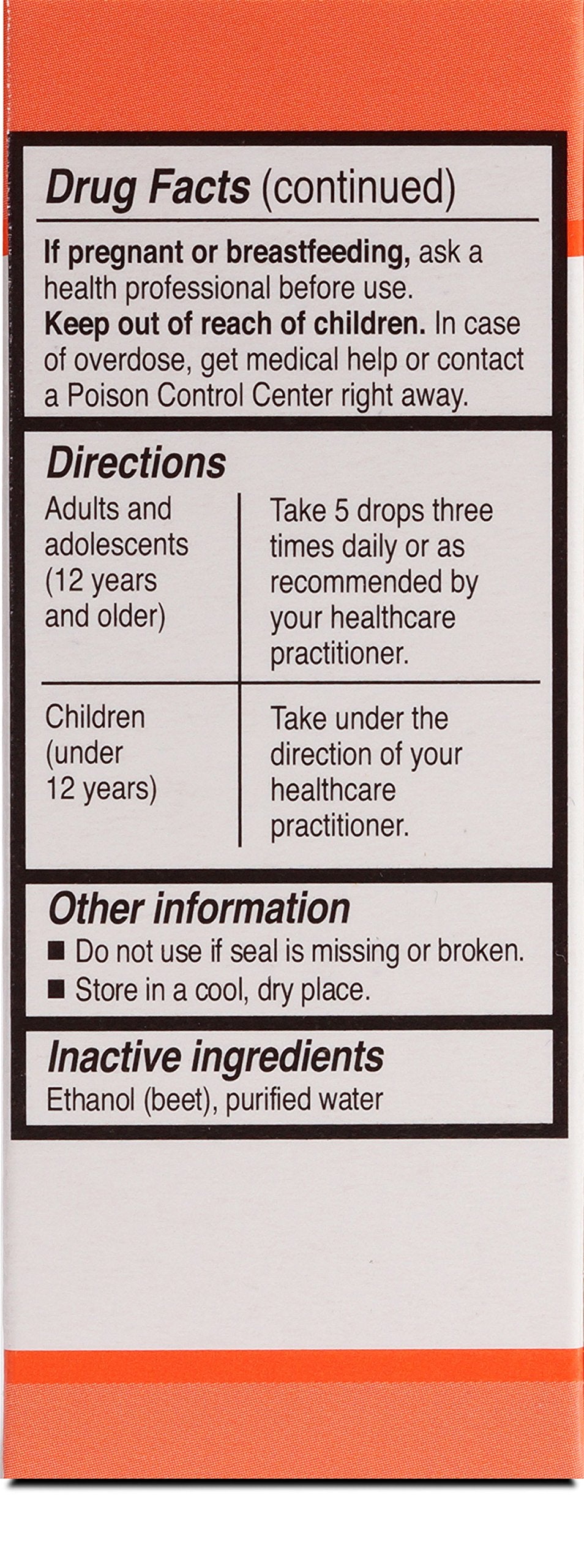UNDA 6 Numbered Compounds label close-up highlighting biodynamic ingredients.