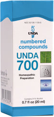UNDA 700 numbered compounds bottle with dropper for precise dosing and convenient use