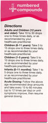 Droppers dispensing UNDA 8 Numbered Compounds; convenient daily use.