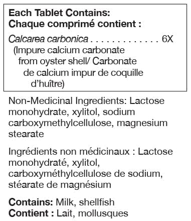 UNDA Calcarea Carbonica 6X tablets close-up for daily use.