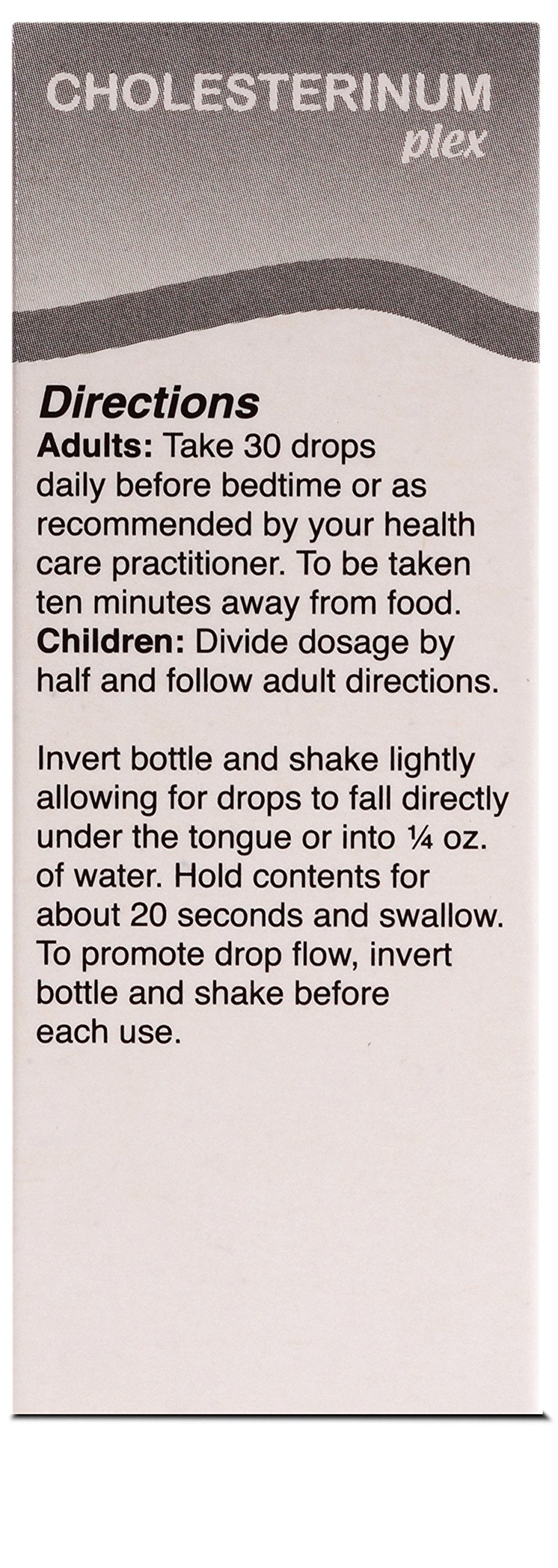 UNDA Cholesterinum Plex packaging shows 1 fl oz size for easy at-home use.