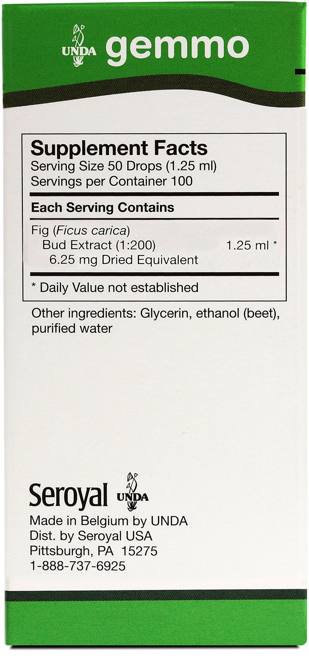 UNDA Fig Bud Macerate dropper showing convenient everyday use