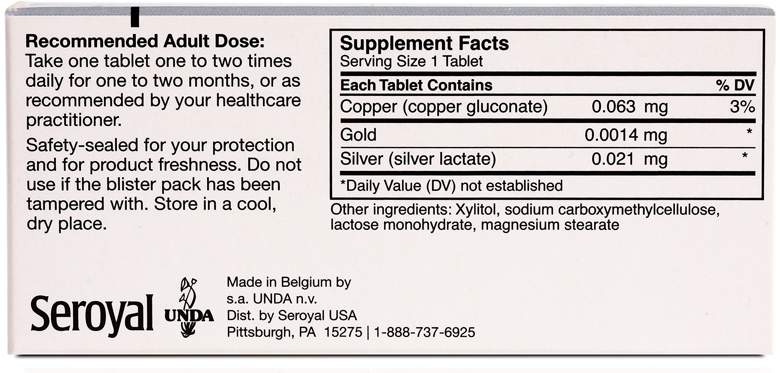 UNDA Gammadyn Cu-Au-Ag bottle pour highlighting easy daily dosing