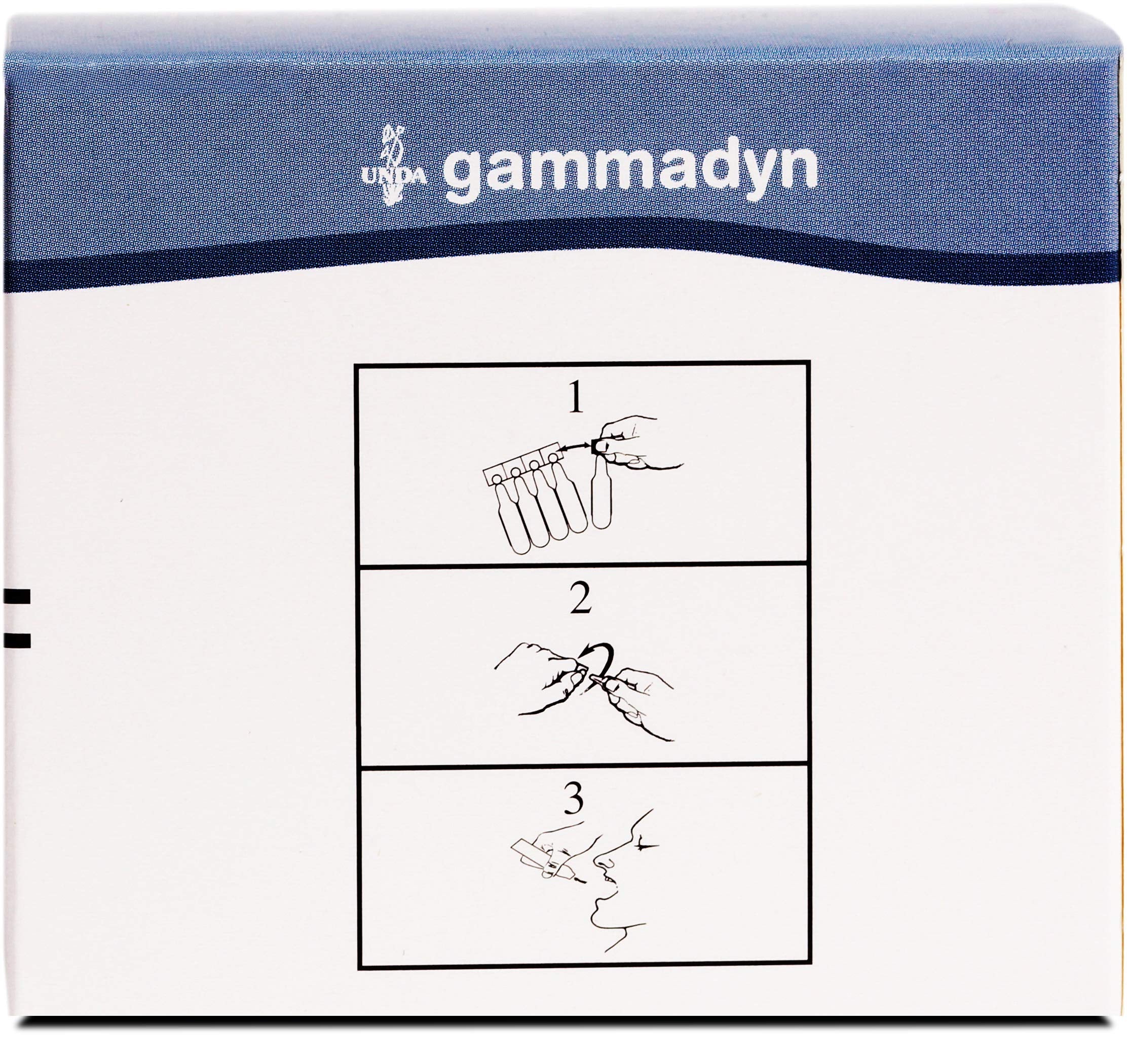 UNDA Gammadyn Zn packaging emphasizes biodynamic sourcing and purity.