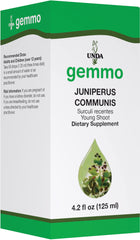UNDA Juniperus Communis gemmotherapy bottle with pour for gentle drainage support.