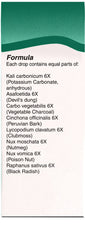 UNDA Kalium Carbonicum Plex dropper shows the liquid formula for digestive comfort.