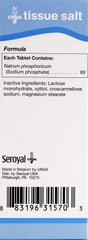 Close-up of UNDA Natrium Phosphoricum 6X tablets for on-the-go digestive support.