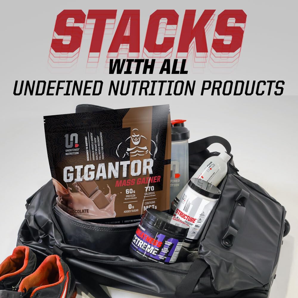 Gigantor mass gainer oatmeal add-in for easy nutrition.