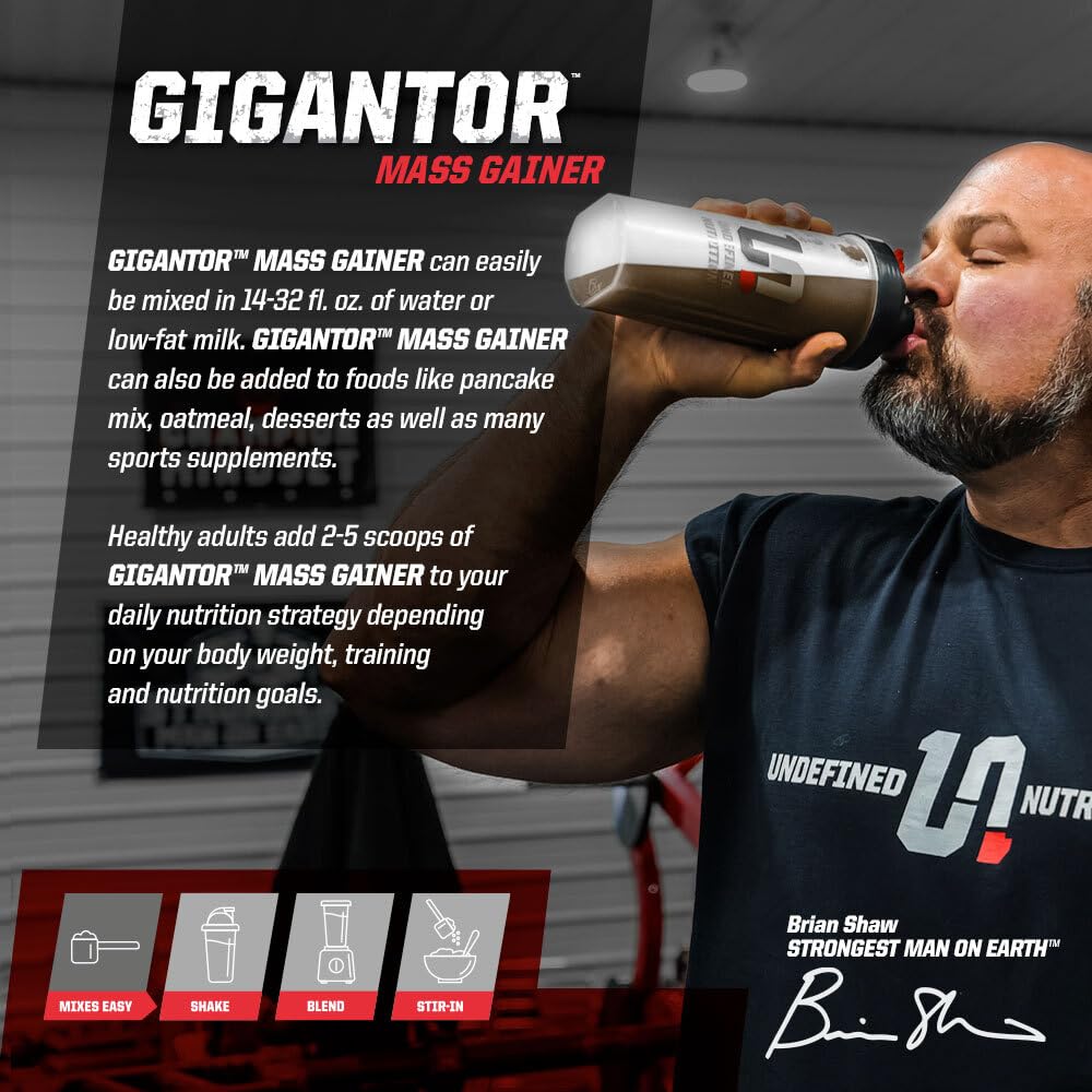 Gigantor pancake mix-in for calorie-dense breakfast.