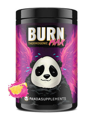 Underground Bio Labs Panda Burn Max bottle in pink lemonade energizes workouts and focus.