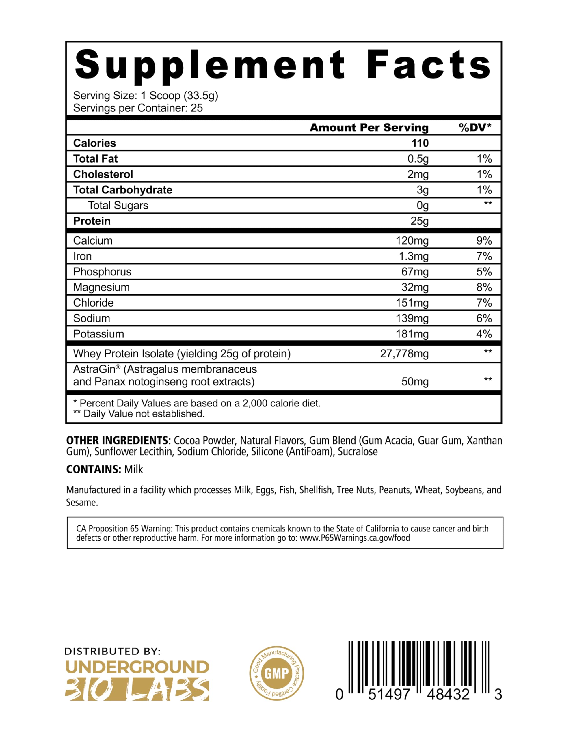 Panda Fuel ISO shake ready cup highlighting 25g protein per serving for daily fueling