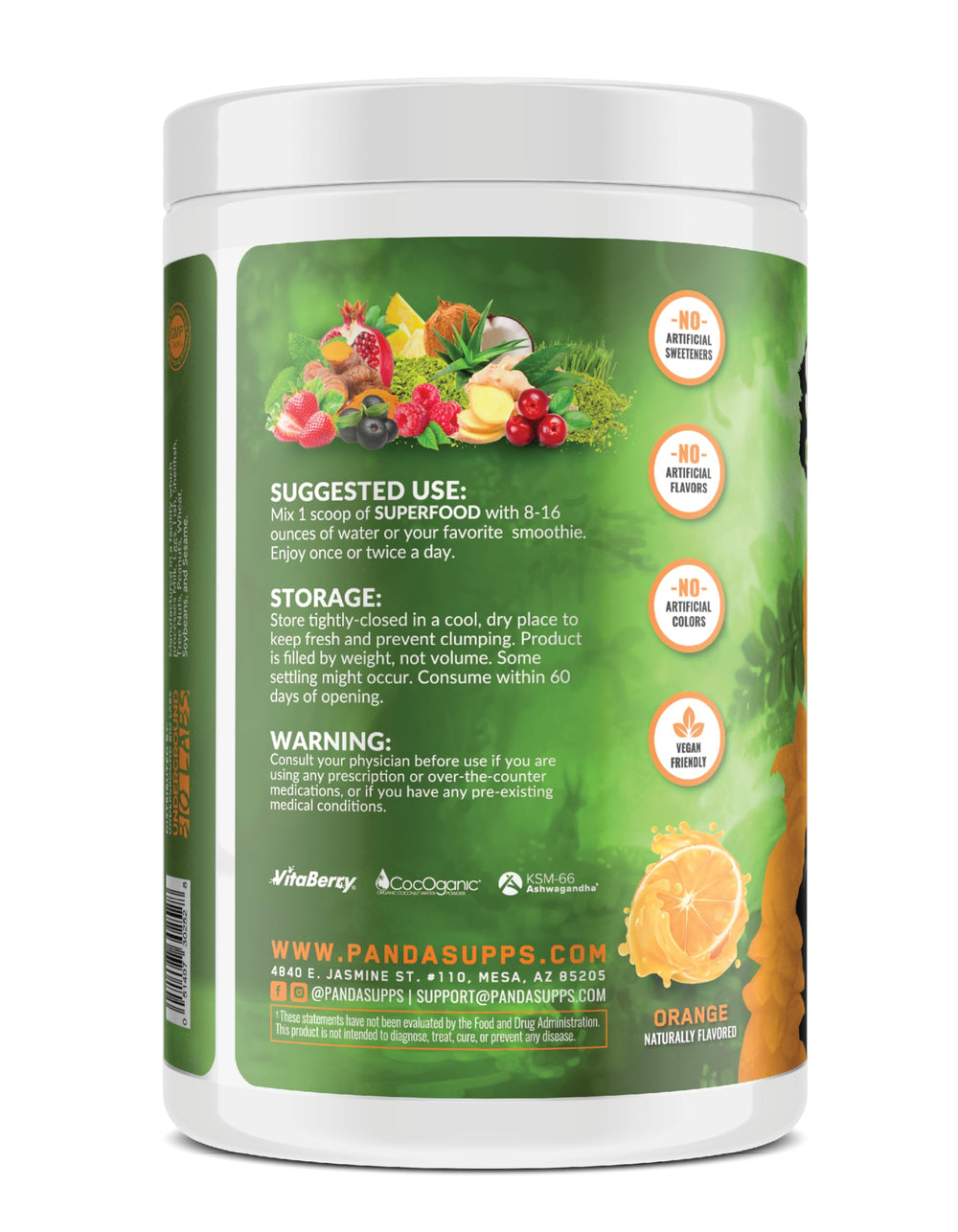 Lions Mane and KSM-66 Ashwagandha blend for focus and calm energy