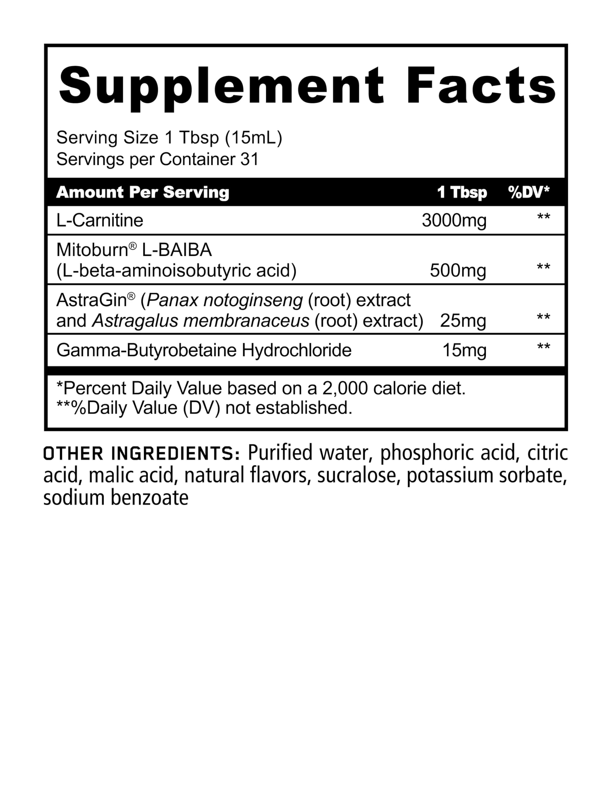 Panda Supps Liquid Burn bottle close-up emphasizes caffeine-free design for safe stacking.