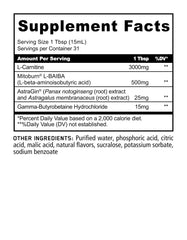 Panda Supps Liquid Burn bottle close-up emphasizes caffeine-free design for safe stacking.