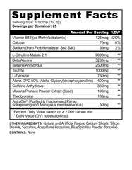 Scoop of Pandamic pre-workout powder in tub for quick energy boosts.