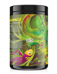 Underground Bio Labs Panda Supps Rampage powder close-up showing texture and pumps