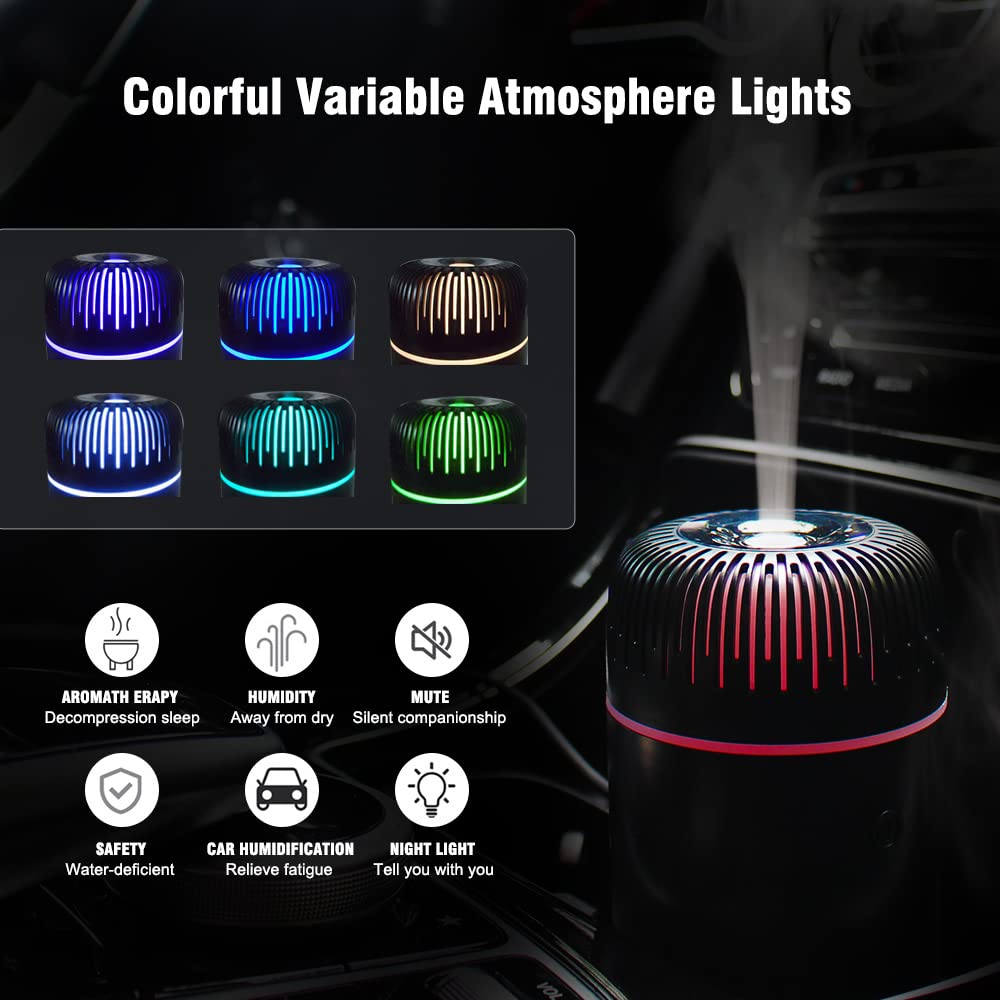Unee Car Diffuser shows a 100ml capacity for hours of fragrance