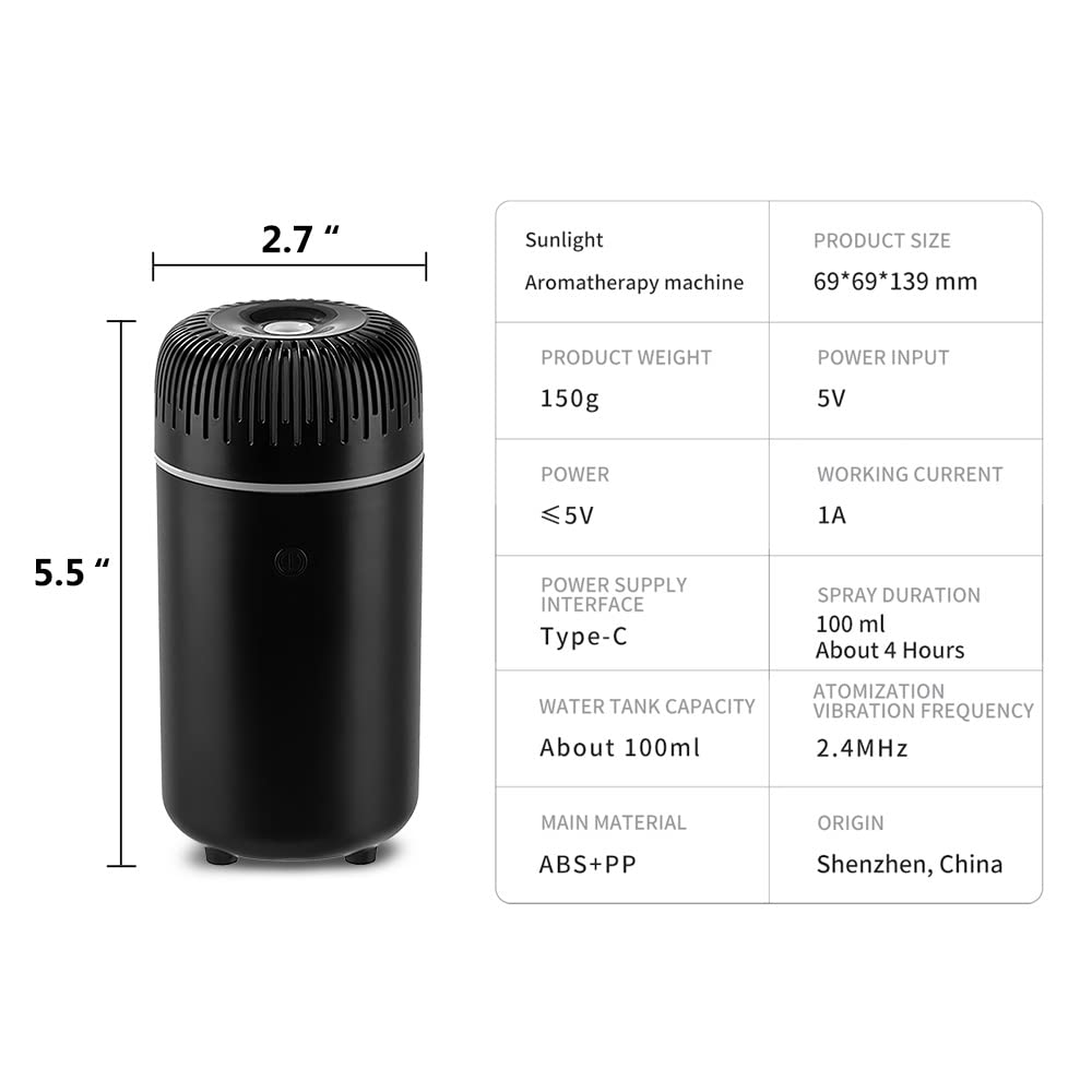 Unee Car Diffuser is lightweight and portable for car, desk, and travel