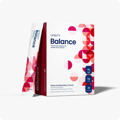 Unicity Balance stick pack in berry flavor, convenient pre-meal nutrition to support appetite control.