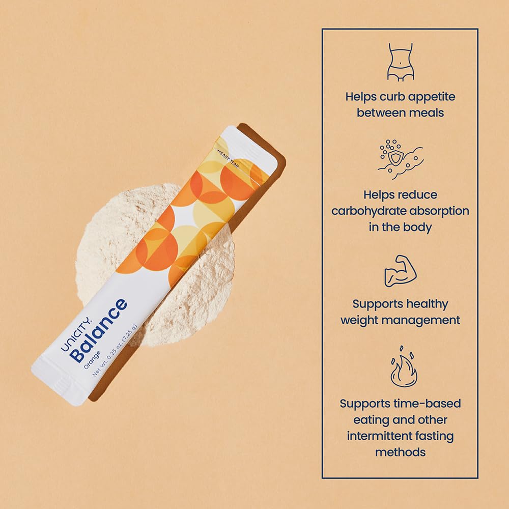 Unicity Feel Great System packaging displayed on shelf for convenient 30-day plan